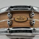Pearl Music City Custom 14” x 5” Solid Cherry Shell Snare Drum - Pearl Authorized Dealer - Free Shipping 2023 - Hand Rubbed Oil with Nicotine Marine Pearl Inlay