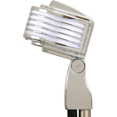 Heil Sound The Fin Dynamic Microphone Chrome LED lights Live Broadcast Retro White image 4