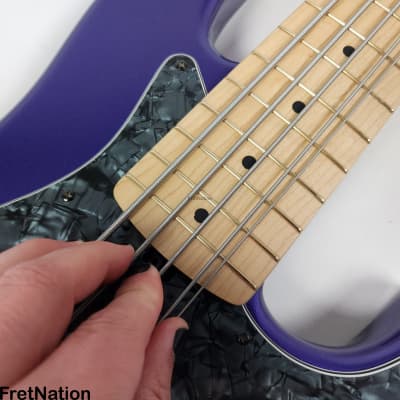 Valenti V21-J5 5-String Fire Mist Purple J-Bass 9.10lbs #262 | Reverb