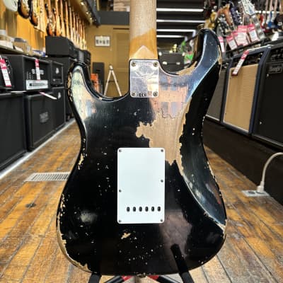 Fender Custom Shop 1960 Stratocaster Heavy Relic Aged Black w/Hard Case image 3