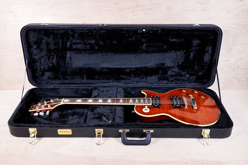 Aria Pro II PE-DLX MIK 1990's Quilted Brown w/ Hard Case