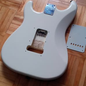Fender Stratocaster MIM  Floyd Rose Body Antique White image 4