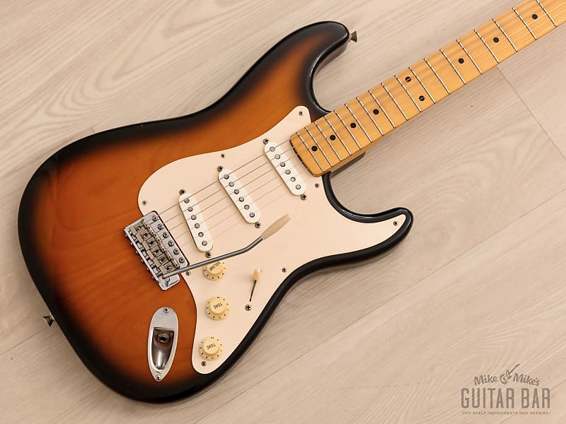 1991 Fender '54 Stratocaster ST54-900 Sunburst Lacquer w/ American Vintage Pickups, Japan MIJ Fujigen ST54-115 image 1