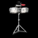 LP LP257-S Tito Puente 14/15 Stainless Steel Timbale Set w/ Video Demo