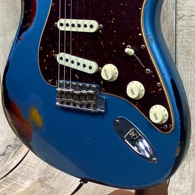 Fender Custom Shop 2020 NAMM Limited Edition Roasted Poblano Strat Heavy Relic Faded Aged Lake Placid Blue/3TSB w/case image 4