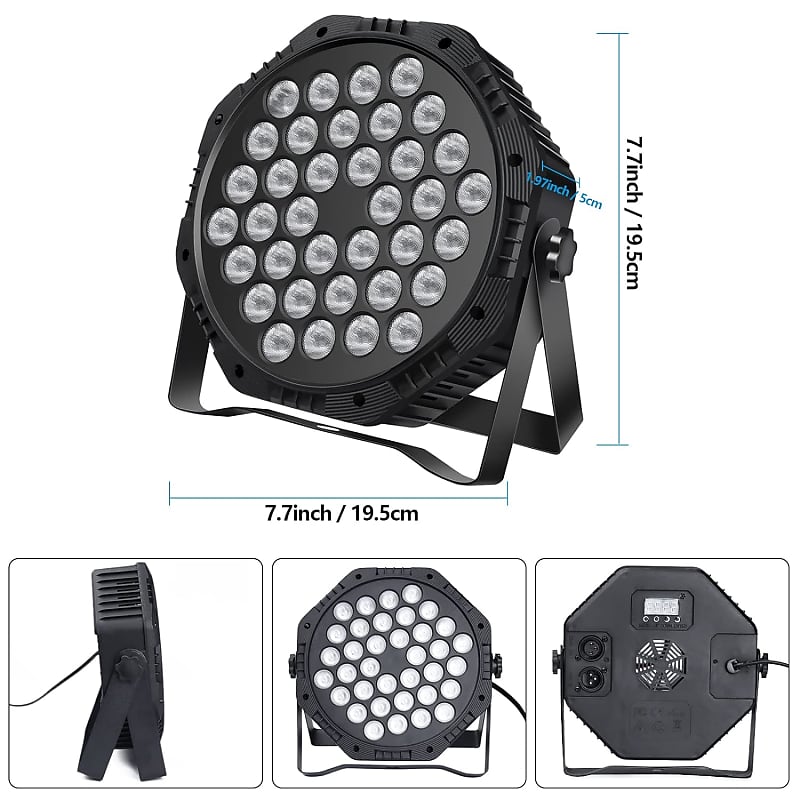 36 Led Par Lights, Rgb Par Can Light Stage Lights, 10 Modes Dj Lights Stage  Lighting Uplights With Sound Activated Remote Control & Dmx Uplights For  Events Wedding Party