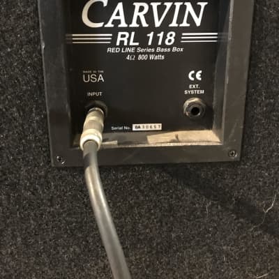 Carvin R1000 Red Line 1000 Watt Bass Head W/ Carvin RL410T 4x10