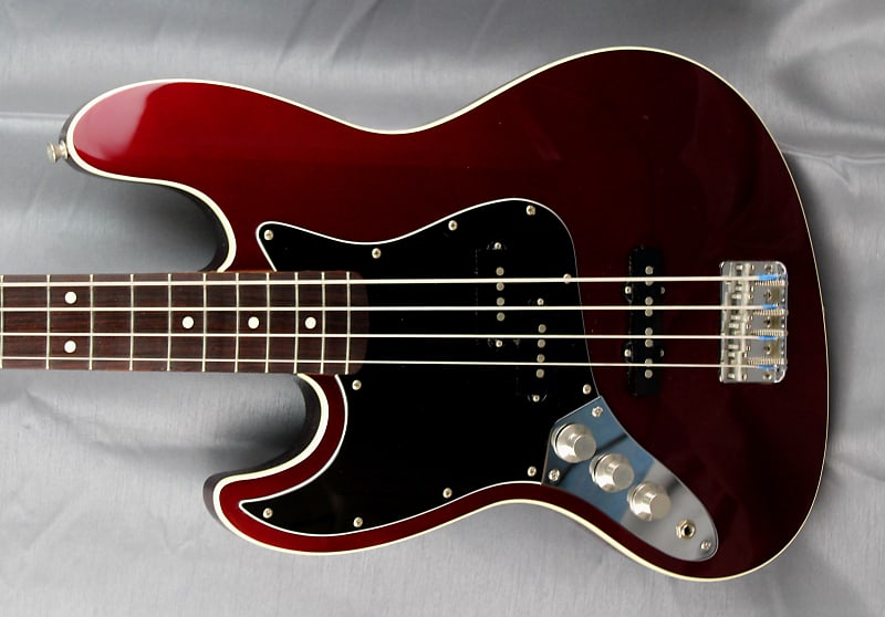 Fender Jazz Bass Aerodyne AJB-Deluxe LH 2008 - OCR Old Candy Apple Red -  Left Hand JAPAN import