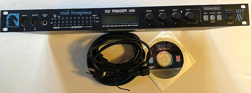 MOTU MTP AV MIDI Time Peace MIDIインターフェース MOTU MTP AV MIDI Timepiece USB MIDI Interface [USED