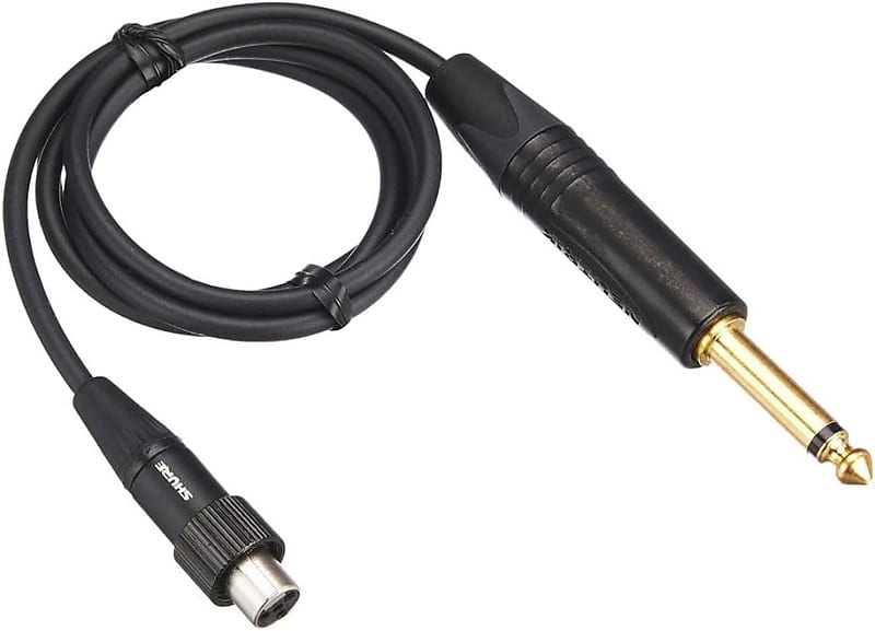 Shure WA305 1/4-Inch TA4F Premium Cable Thread Lock Collar 3ft image 1