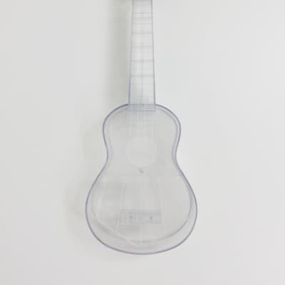 UK11 Transparent Soprano Ukulele 21" + Free Gig Bag, Pick - Blue / Acoustic / 21" Soprano image 8