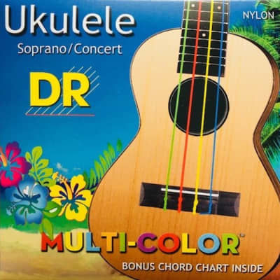 DR Soprano Concert Nylon Multi-Color Ukulele Strings