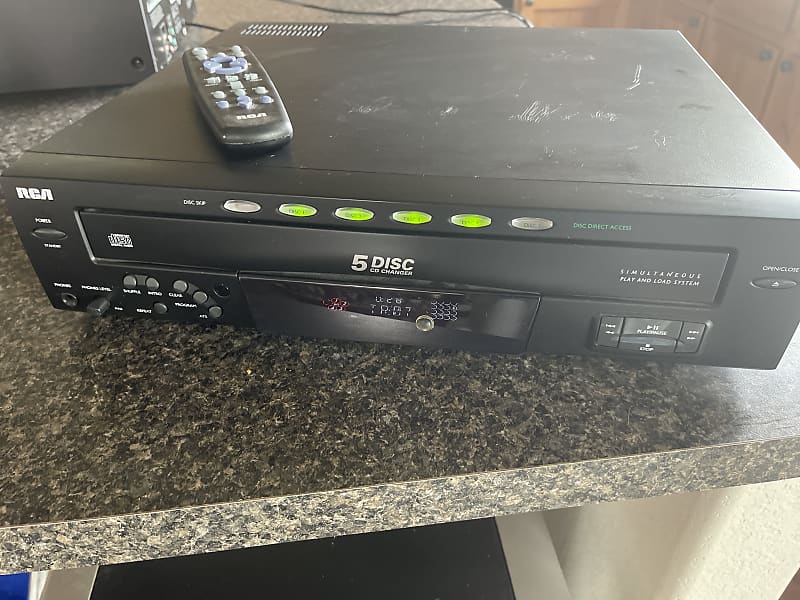 RCA RP8065A CD Changer 5 Compact Disc Player Stereo Carousel Reverb