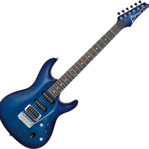 Ibanez SA160QM-SPB SA Standard 100 Series HSS Quilted Maple Top Electric Guitar w/ Tremolo Sapphire Blue