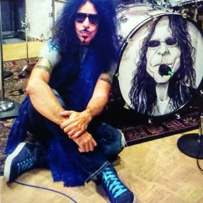 Frankie Banali's Quiet Riot - Leedy & Ludwig Restored 6-Piece Set, 24", 20", 16", 13", 12", 14x5" Matching Snare! Immaculate 1950-1955 - Sparkling Red Pearl image 2