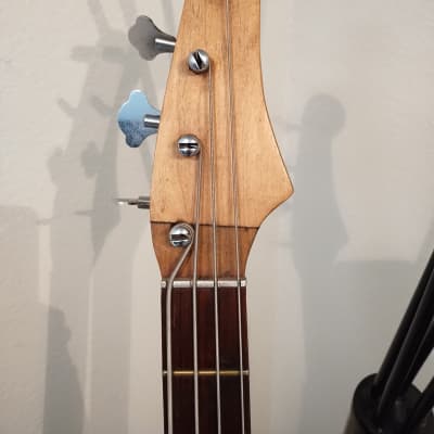 1960s Silvertone Bass Guitar - Custom Blue Sparkle image 5