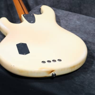 1979 Music Man Stingray Bass - White - OHSC - Leather MM Bag & Strap - Excellent Condition image 14