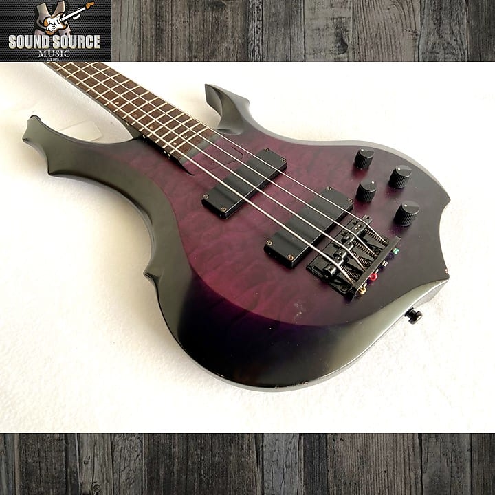 Edwards E-T98FR Bass, MIJ, Edwards by ESP - Purpley | Reverb