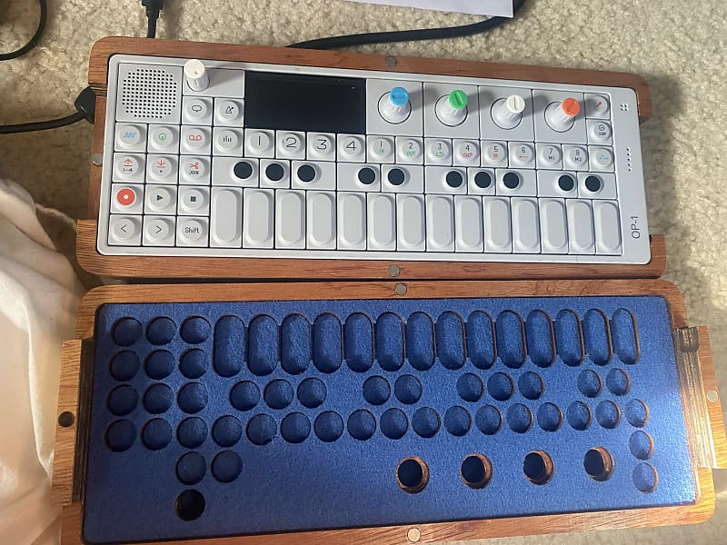 Teenage Engineering OP-1 Portable Synthesizer & Sampler with antenna and  custom wood case