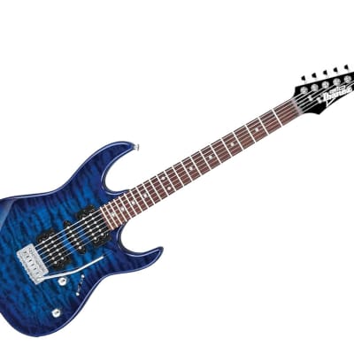 Ibanez Ibanez GRX70QA-TBB Electric Guitar 2023 - Transparent Blue Burst image 1