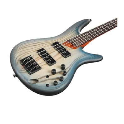 Ibanez SR600E Standard 4-String Electric Bass (Cosmic Blue Starburst Flat, Right-Handed) image 2