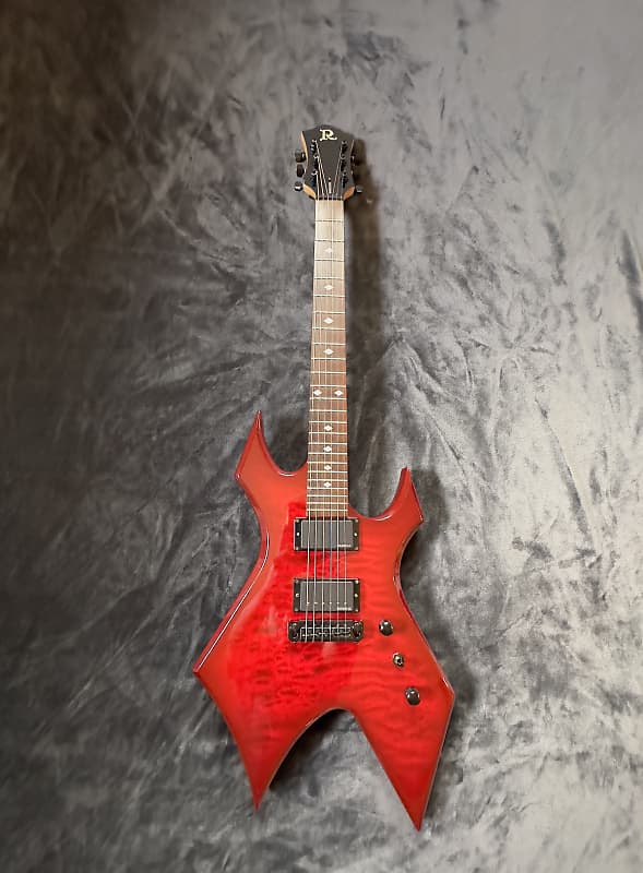 B.C. Rich Warlock Red Flamed Japan Issue Electric Guitar