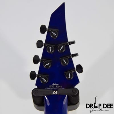 Jackson Pro Series Signature Chris Broderick Soloist HT7P 7-String Electric Guitar - Transparent Blu image 15