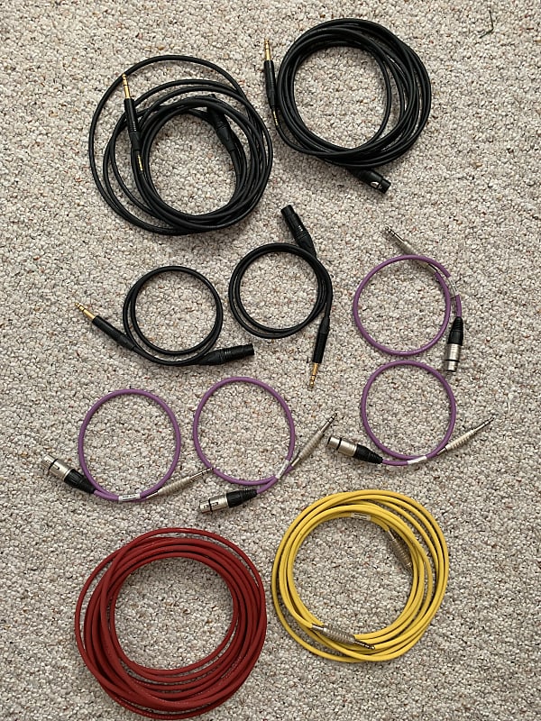 Mogami / Canare / Belden XLRF to TRS Various Lengths Reverb