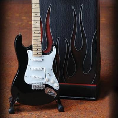Fender(TM) Stratocaster(TM) - Classic Black Finish - Officially Licensed Miniature Guitar Replica image 1