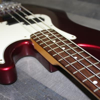 Fender American Precision Plus Bass 1990 Candy Apple Red with case! image 8