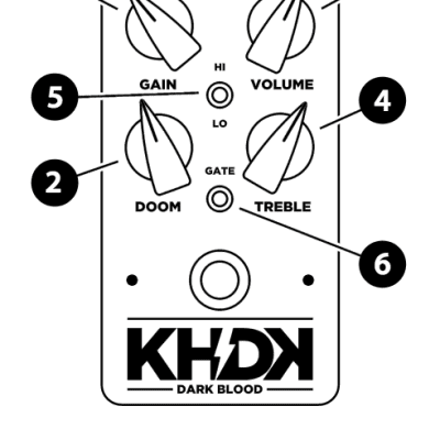 KHDK Electronics Dark Blood | signature distortion pedal by Kirk Hammett of Metallica image 3
