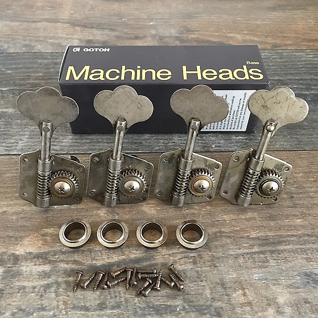 GOTOH VINTAGE RELIC REVERSE PRECISION BASS TUNERS FOR FENDER JAZZ
