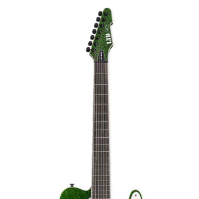 ESP LTD SCT-607 Stephen Carpenter Signature Baritone - Green Sparkle image 4