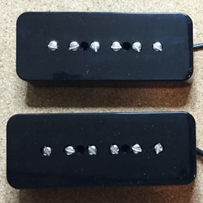 Lindy Frail P90 Soapbar Set -5% underwound Black | Reverb