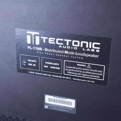 Tectonic Audio Labs PL-11NR Bending Wave Loudspeaker PAIR (church owned) CG00KB4 image 8