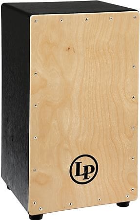 Latin Percussion Cajon Americana 2- Voice Wire Solid Black Walnut Solid Hard Maple 647139376035