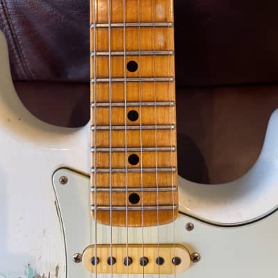 Fender Custom Shop '60 Reissue Stratocaster Relic 2010s White/Green image 6