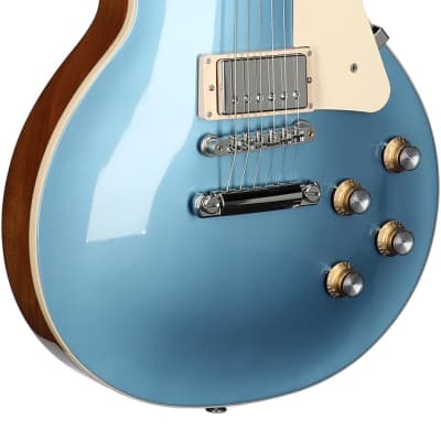Gibson Les Paul Standard 60s Custom Color Electric Guitar, Plain Top (with Case), Pelham Blue image 3