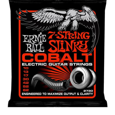Ernie Ball Slinky Cobalt 7-String 10-62 Skinny Top Heavy Bottom image 2