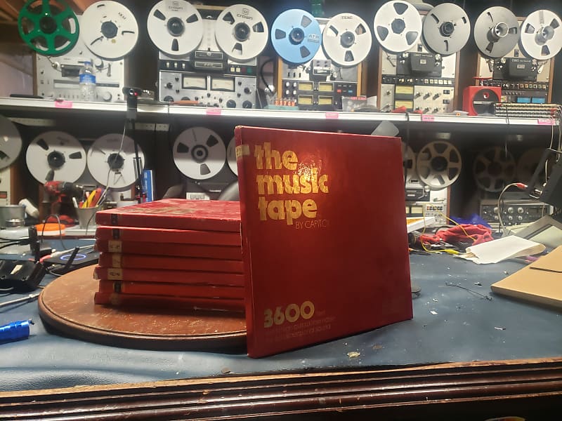 10 Metal Reel To Reel Tape Capitol The Music Tape 3600ft Eight (8) reels