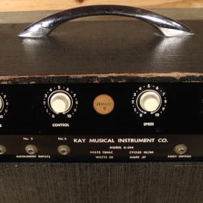 Kay 504 W/Tremolo, 1950's  Vintage Tube Amp Made in USA image 4