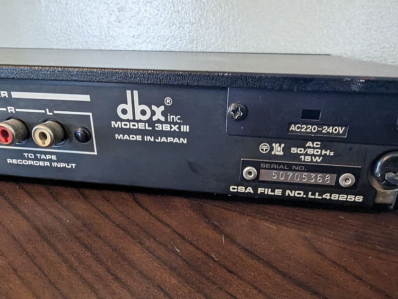 dbx 3BX III 3-Band Dynamic Range Expander | Reverb