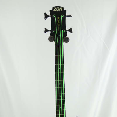 Used ZON SONUS STANDARD LEFTY ALIEN BLOOD Bass Guitars Custom Graphics image 3