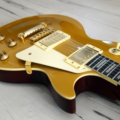 AIO SC77 Electric Guitar - Gold Top w/SKB-56 Hard Case image 4