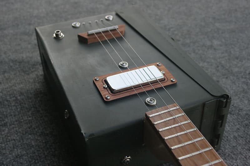 Ammo Can/Cigar Box Electric Guitar by D-Art Homemade Guitar | Reverb