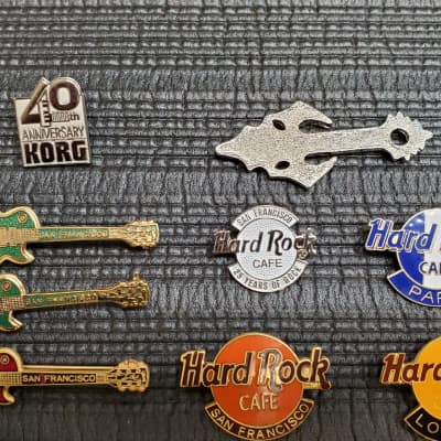 Hard Rock Cafe Hard Rock Guitar Pins | Reverb