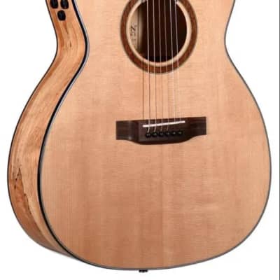 Teton STG130SMCENT Spruce/Spalted Maple Grand Concert with Electronics 2010s - Natural image 1