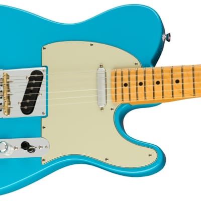 Fender American Professional II Telecaster Electric Guitar (Miami Blue, Maple Fretboard) image 7