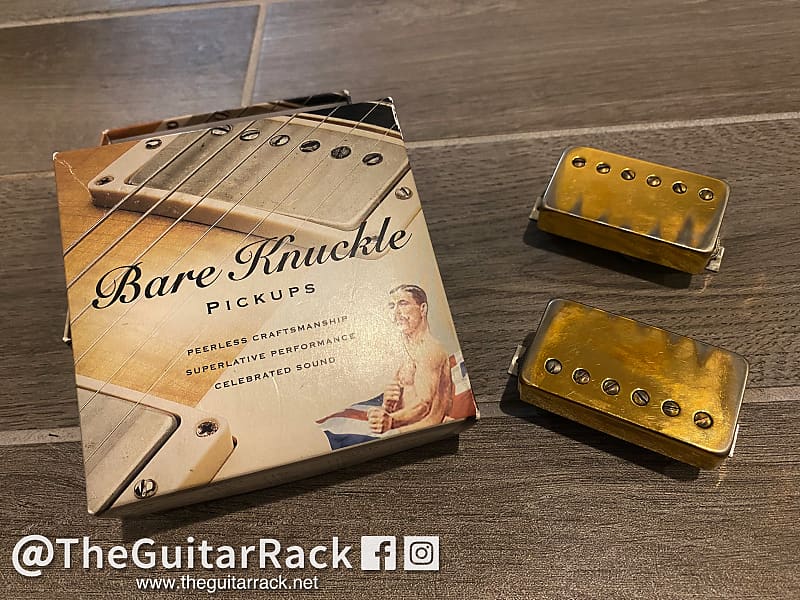 Bare Knuckle Ceramic Nailbomb Pickup Set, Aged Gold! | Reverb Canada