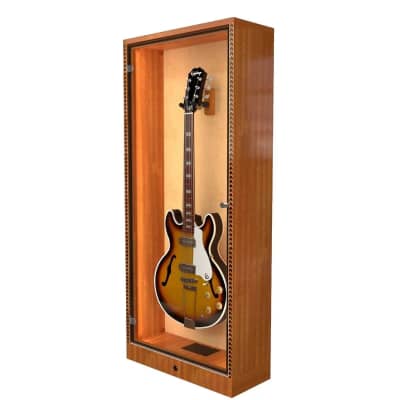 The ShowCase™ Deluxe Guitar Display Case w/Lock, Humidity Control System & LED Lighting | For Acoustics & Electrics image 1